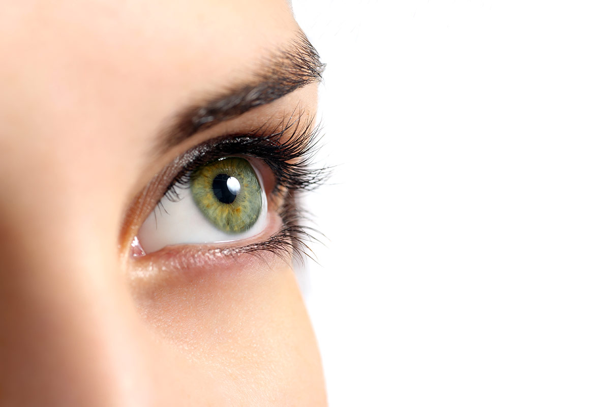 auge Entzündung oder Verletzung an der Hornhaut am Auge (Cornea)